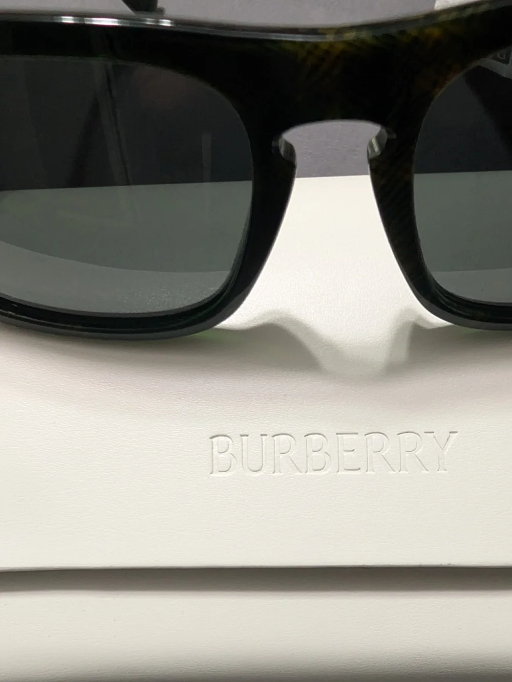 Burberry Tortoiseshell Sunglasses with Dark Lenses